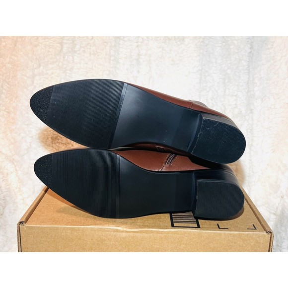 IDIFU Women's Romy Classic Pointed Toe Ankle Boots Side Zipper Booties - Size 11 - Picture 5 of 6